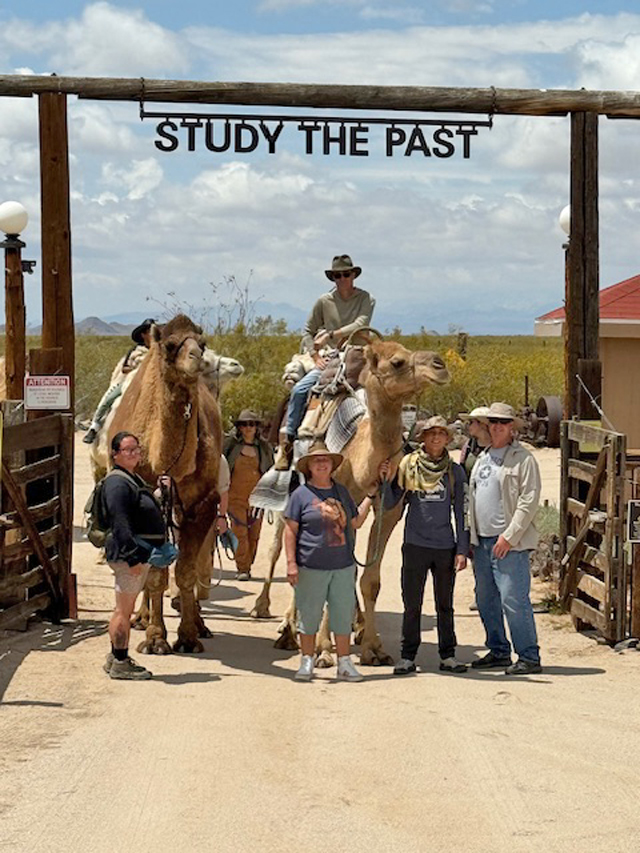 Camp with the Camels at Goffs, Mojave Desert Heritage & Cultural Association photo: Laura Misajet